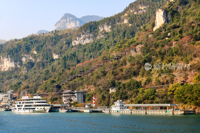 湖北宜昌三峡人家景区长江西陵峡灯影峡江域