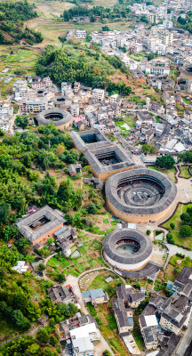 中国福建省龙岩市永定区土楼王景区