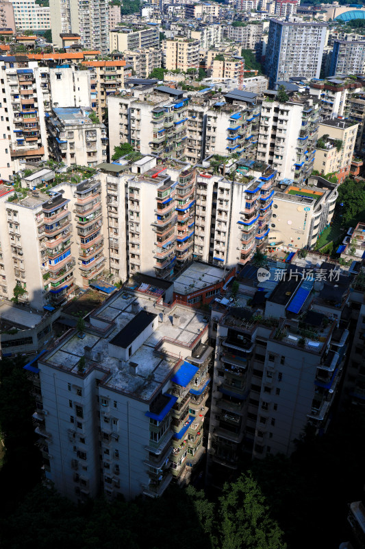 重庆魔幻都市居民建筑全景