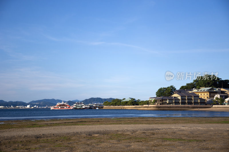 宫岛退潮自然风景