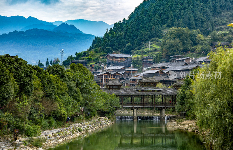 贵州地貌，山寨