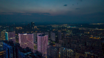 杭州未来科技城夜景