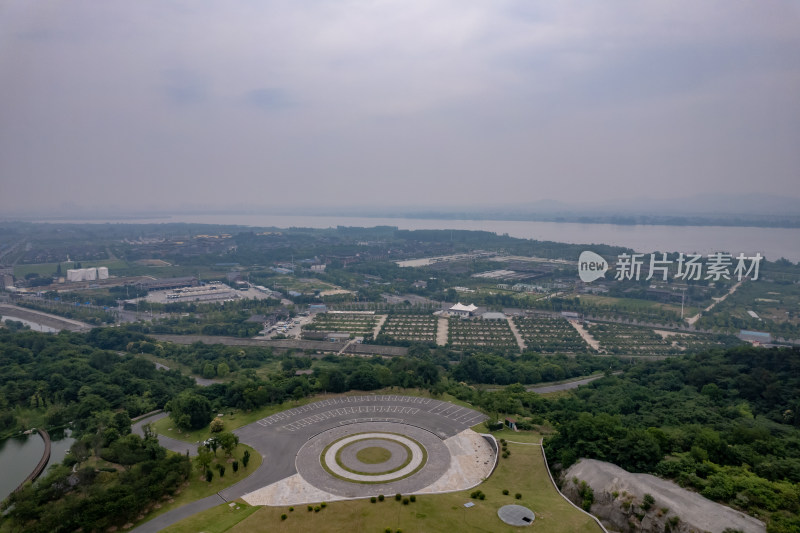 湖北襄阳城市风光旅游景区地标建筑航拍图