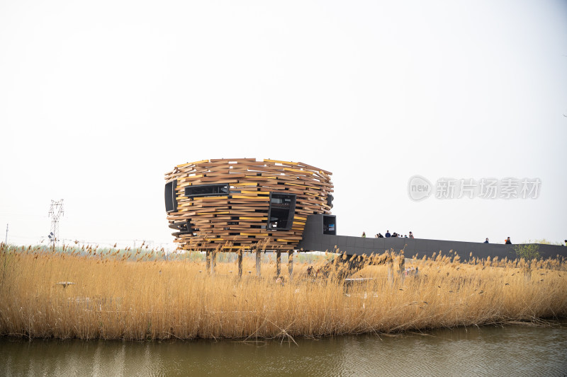 北京温榆河公园茑屋场景风光
