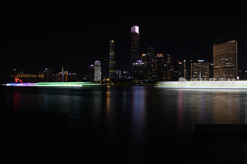 珠江新城长曝光夜景