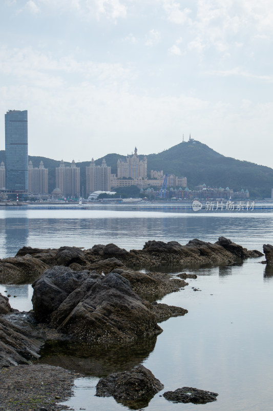 辽宁大连黑石礁公园海岸风光