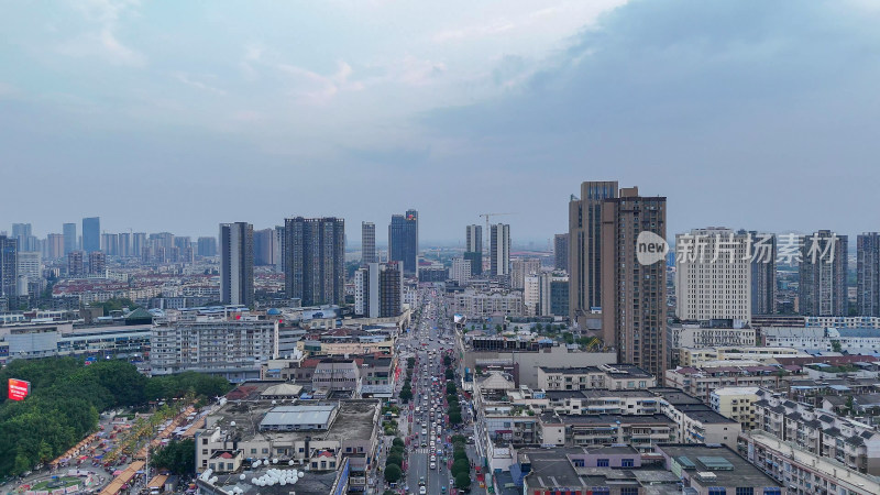 四川德阳大景德阳城市风光航拍摄影图