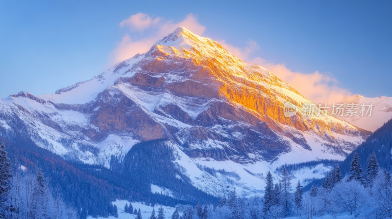 唯美高原雪山日出自然风景电脑壁纸