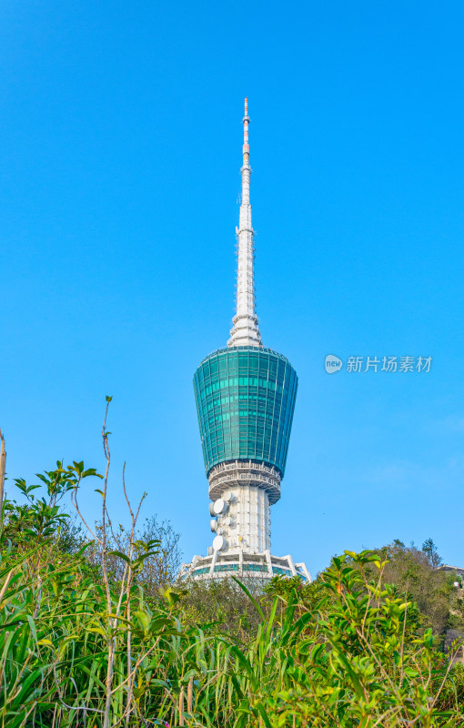 深圳梧桐山旅游景区山顶电视发射塔建筑