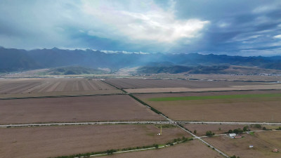 大西北农业种植地航拍