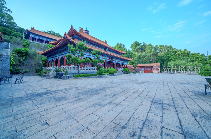 广州南沙天后宫旅游景区中式传统古建筑