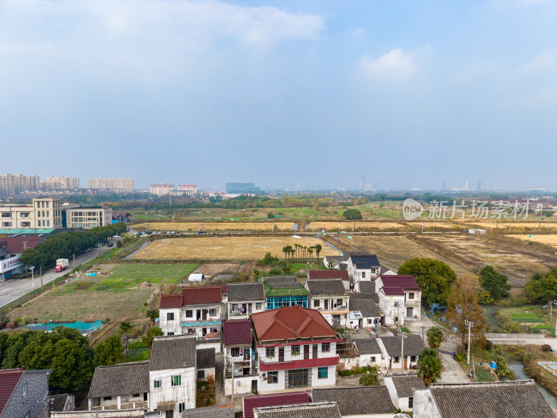 苏州农村房屋建筑航拍图