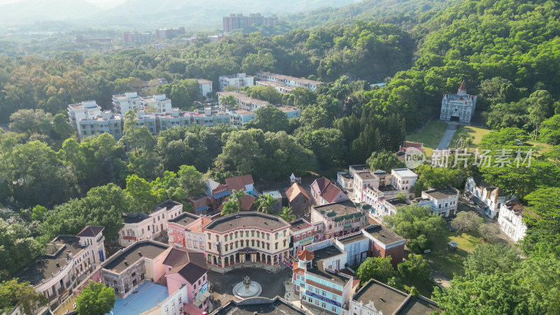 航拍广东中山孙中山故里旅游区