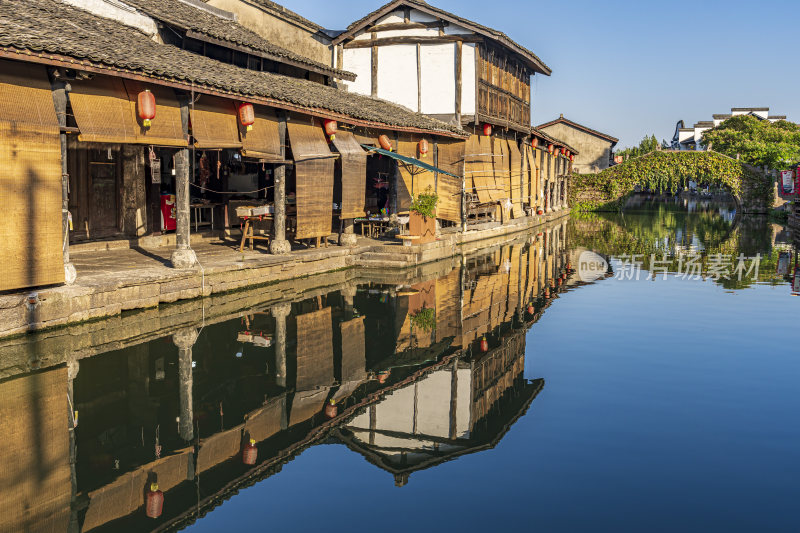 绍兴安昌古镇江南水乡风景