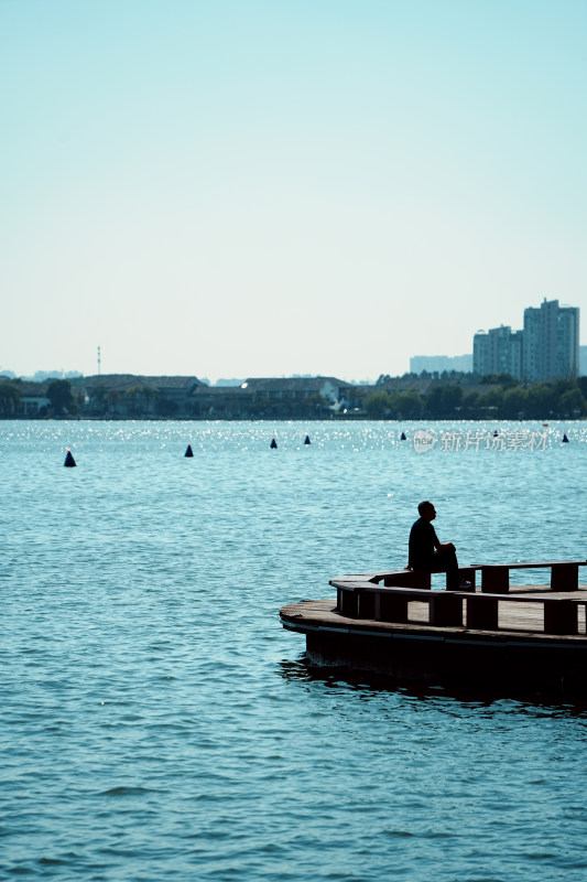 金鸡湖湖滨风光