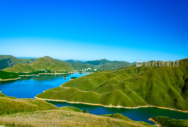 广西桂林全州天湖旅游景区山景湖泊自然风光