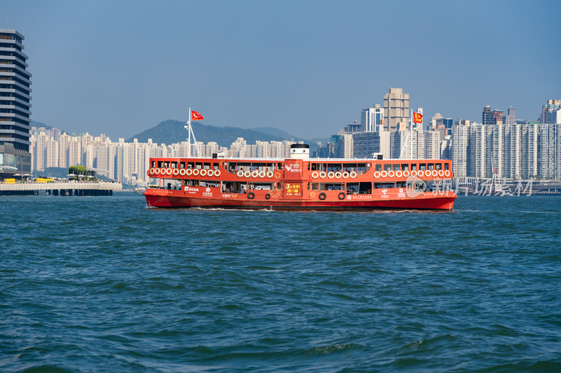 中国香港维多利亚港天星小轮轮渡