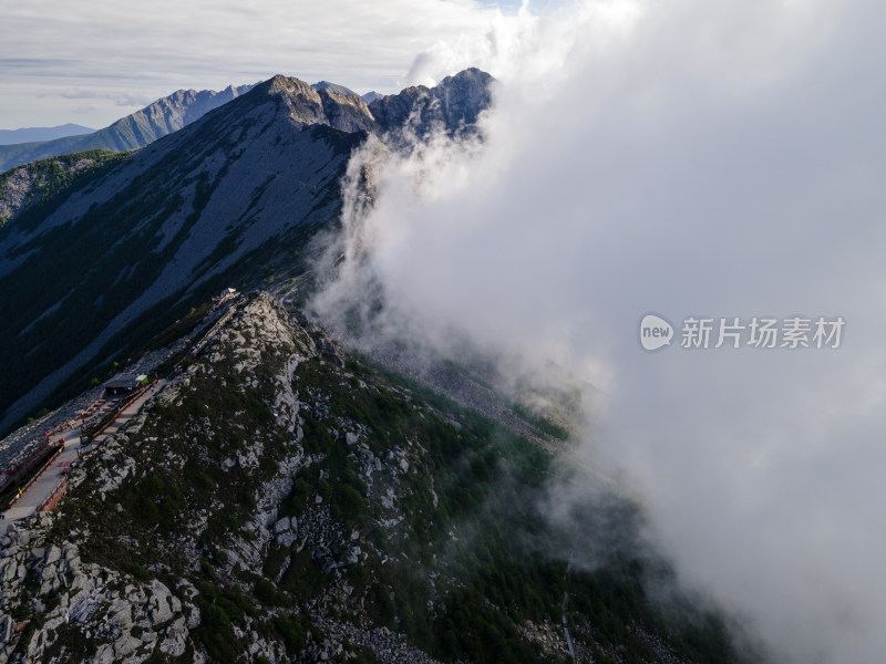 宝鸡太白山航拍