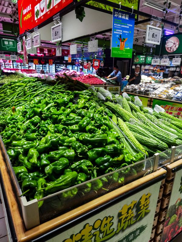 超市水果蔬菜照片素材