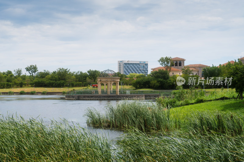 湖州西山漾湿地公园（丝绸小镇）景区风光