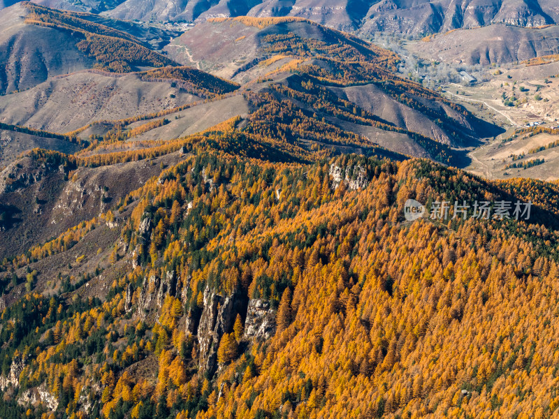 山西太原忻州荷叶坪芦芽山航拍