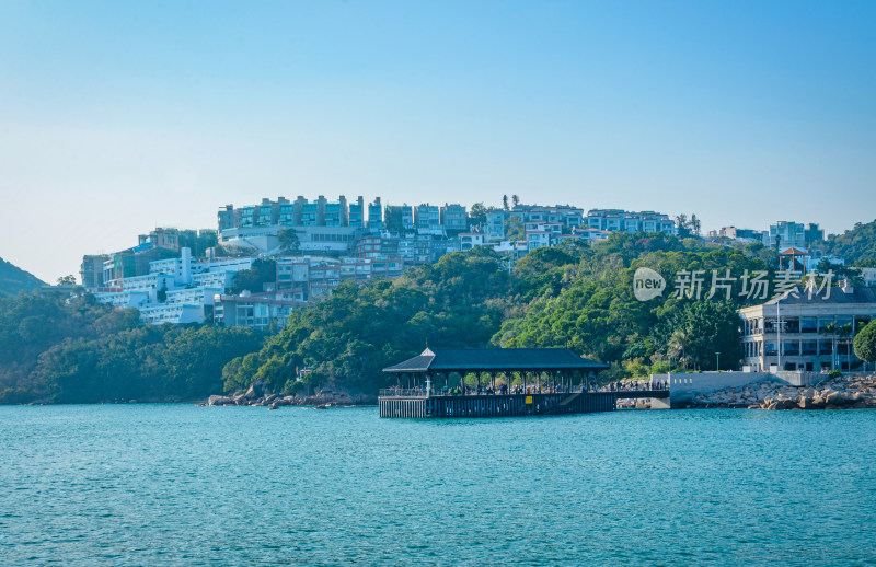 香港赤柱海湾海港码头海景风光