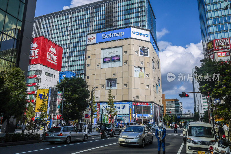 日本东京银座街景