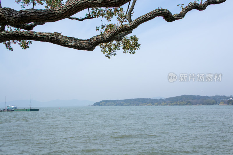 无锡太湖鼋头渚景区春日湖光山色自然风光