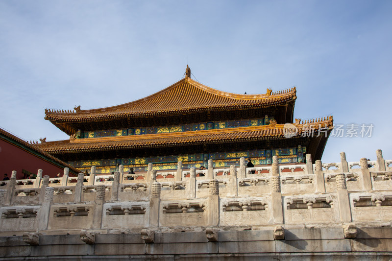 北京故宫博物院古建筑与石栏杆