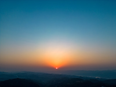 南方丘陵地貌山川风景航拍摄影图