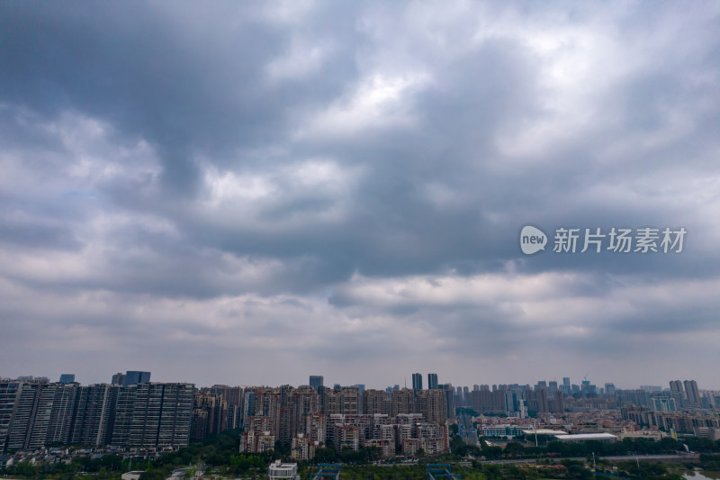 广东佛山城市风光航拍摄影图