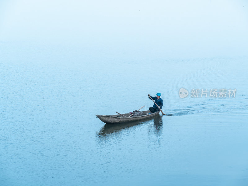 绍兴江南水乡东鉴湖风景