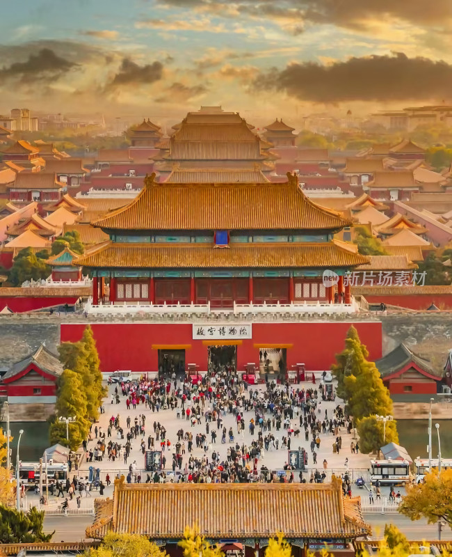 北京故宫博物院全景