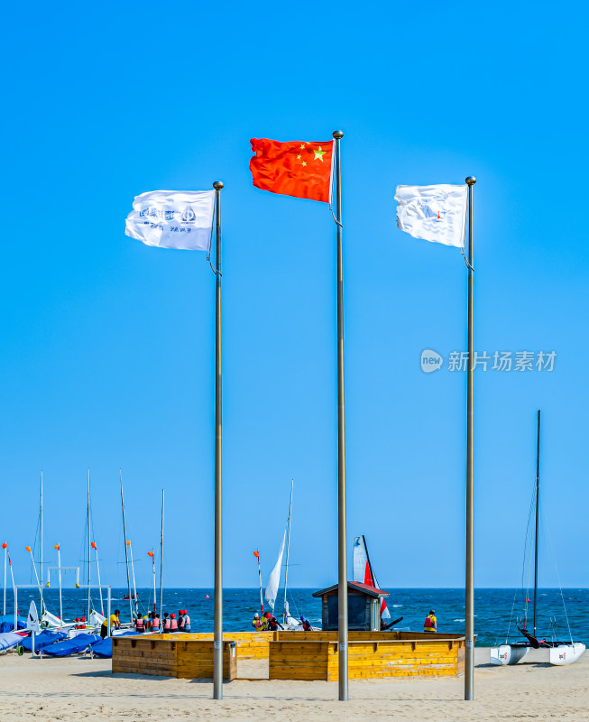 秦皇岛北戴河夏日海滨风光