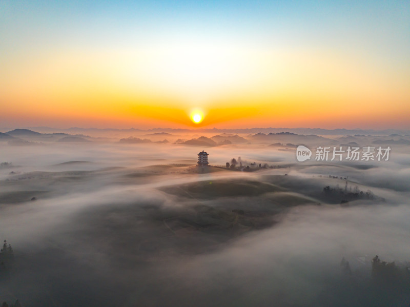 贵州遵义湄潭茶海