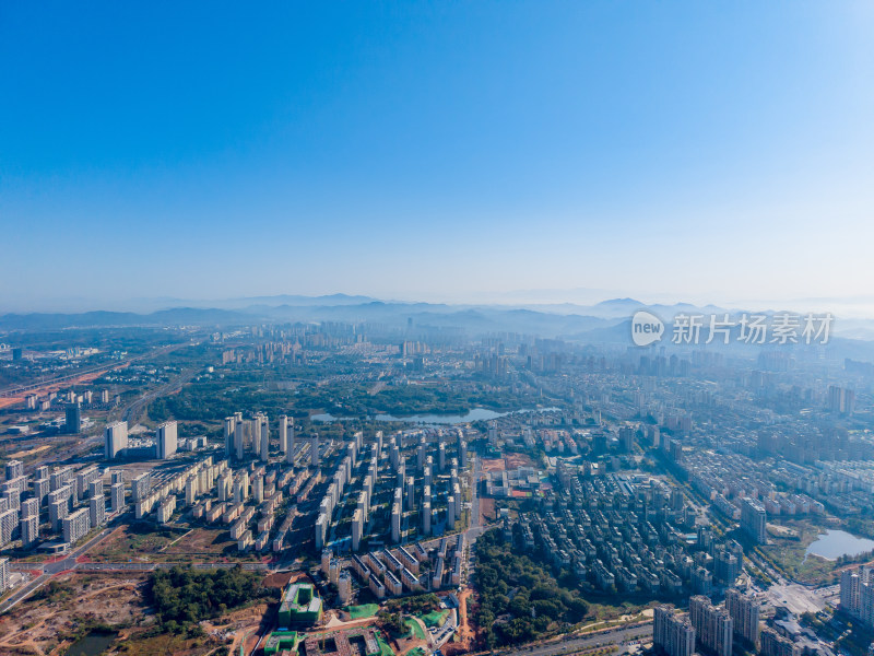 上饶城市大景航拍图