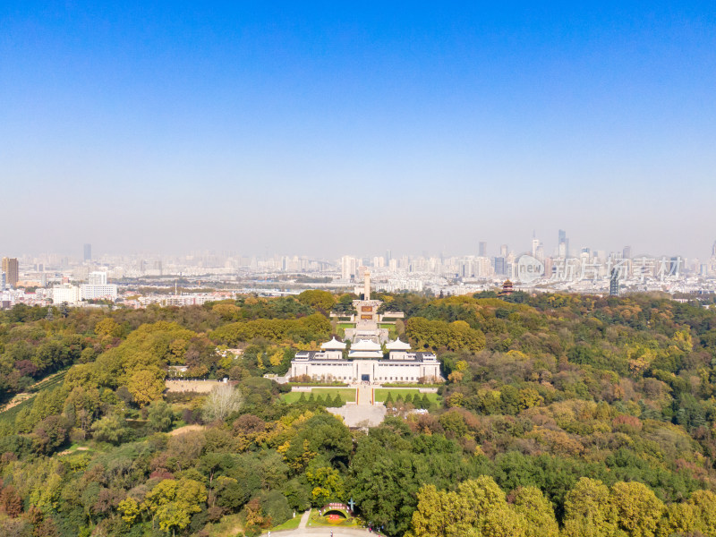 江苏南京城市风光旅游景区航拍图