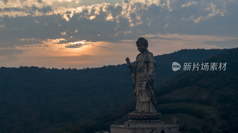 无锡灵山胜境灵山大佛航拍