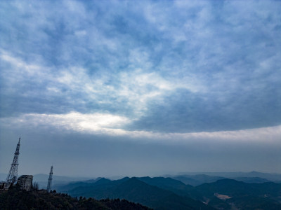 大自然山川丘陵地貌航拍摄影图