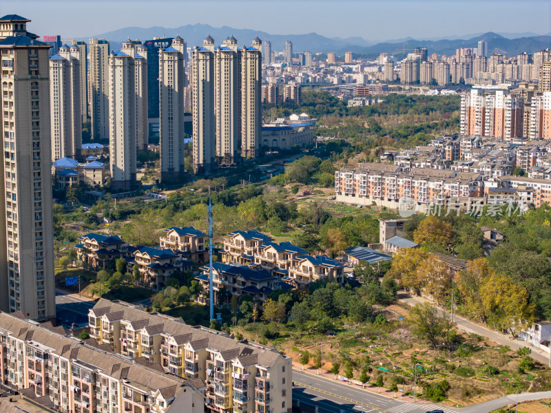 上饶城市建设航拍图