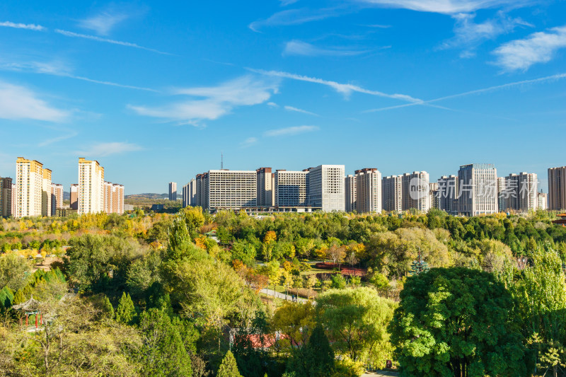 山西省太原市城市天际线景观