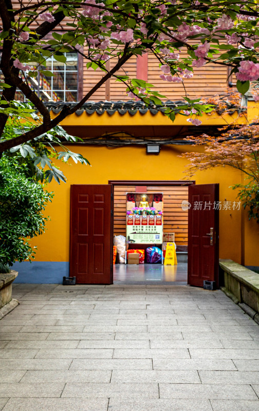 上海徐汇龙华寺自然建筑景观龙华寺塔