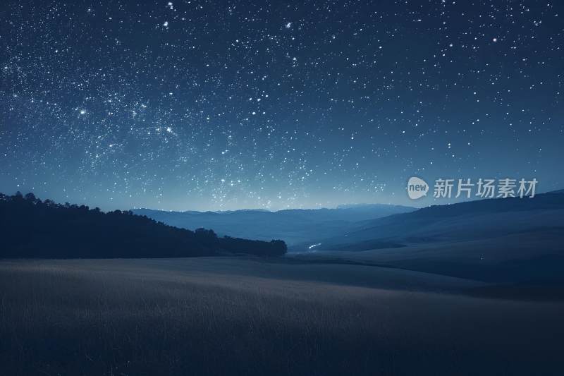 天空背景星空蓝色壁纸