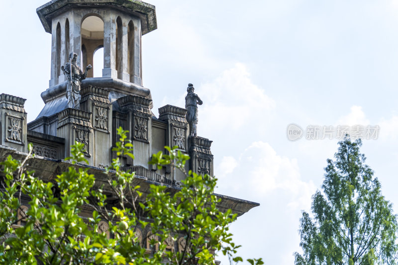 武汉欧式哥特异域风格古德寺佛教寺院