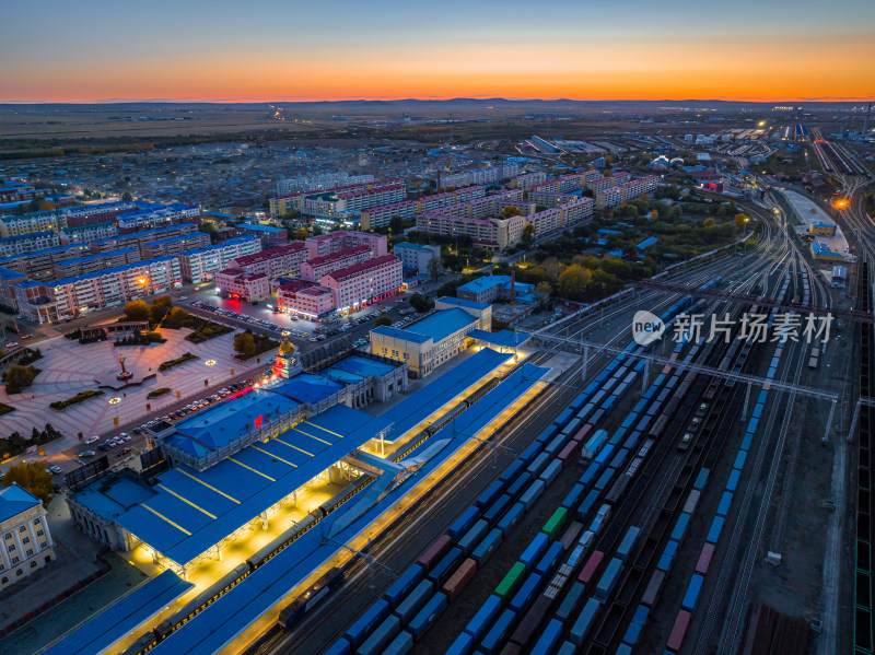 满洲里火车站 铁路 运输 口岸 国际货运