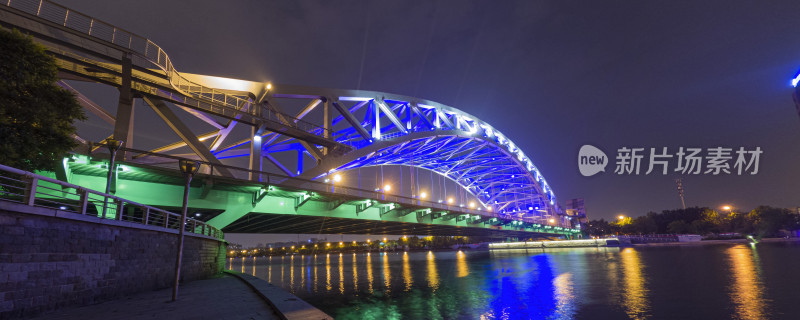 天津海河国泰桥夜景