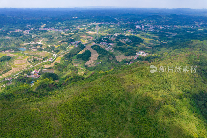 丘陵地貌山川丘陵航拍摄影图