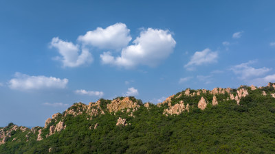 自然风景背景天空蓝天白云背景山