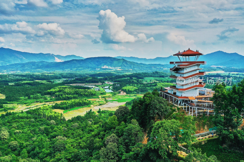 江西景德镇高岭村乡村风光