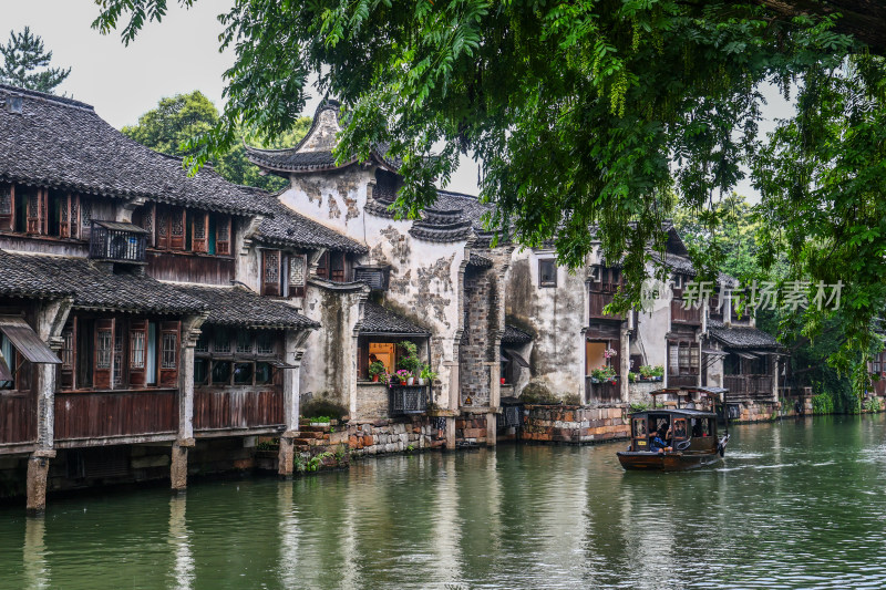 梅雨季的乌镇西栅美景